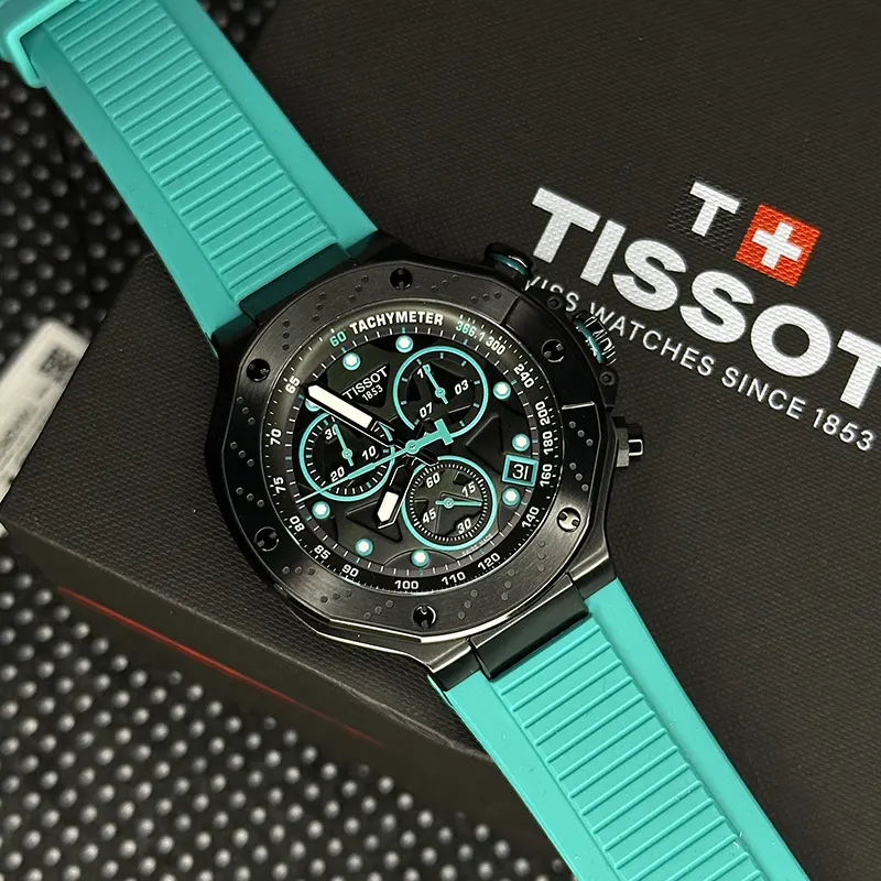 Tissot T-Race Swiss Chronograph Black Dial Sporty Men’s Watch- T141.417.37.051.01